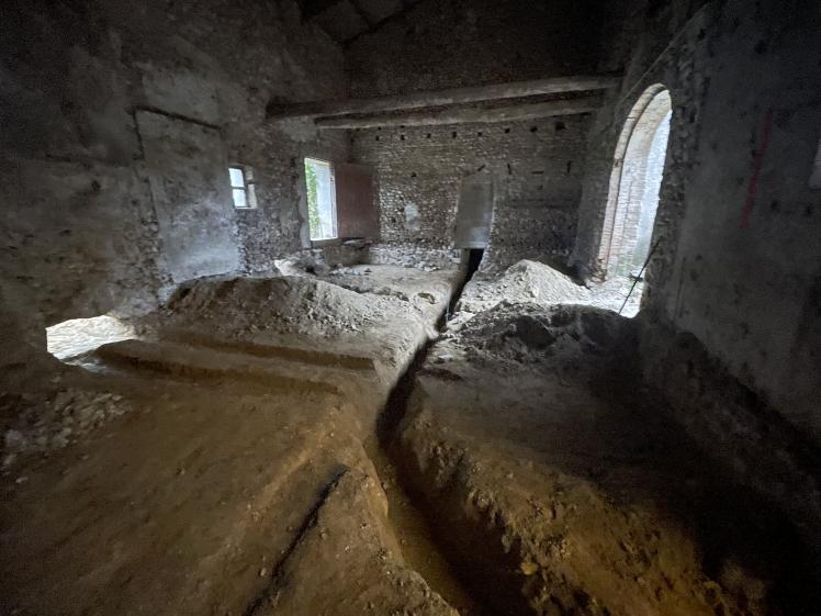 Mise en place des réseaux sous dalle