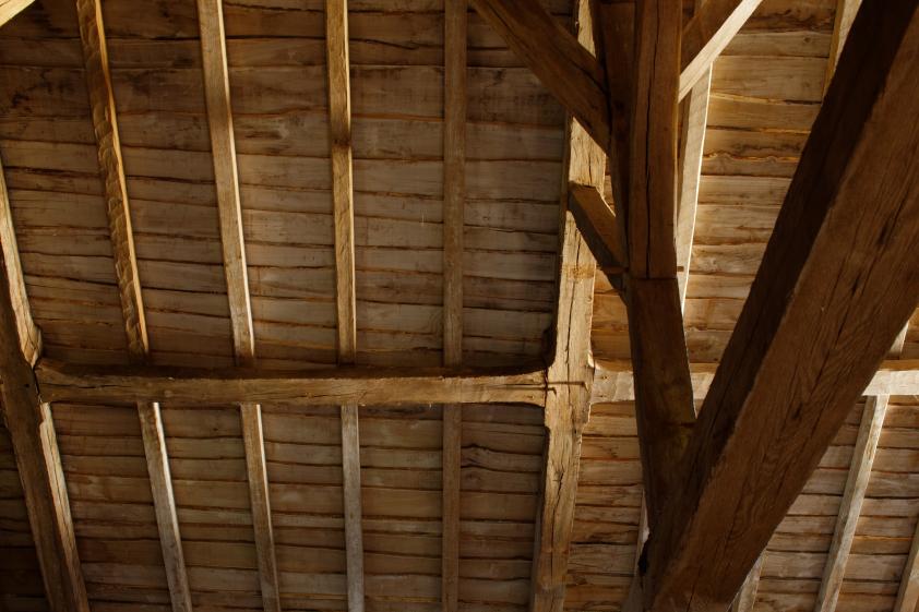 Restauration de la maison à pan de bois du XVe s.