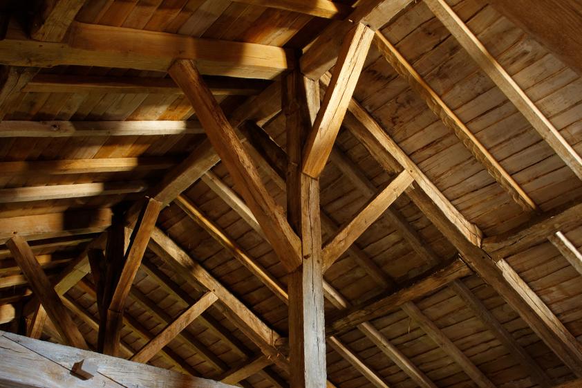 Restauration de la maison à pan de bois du XVe s.