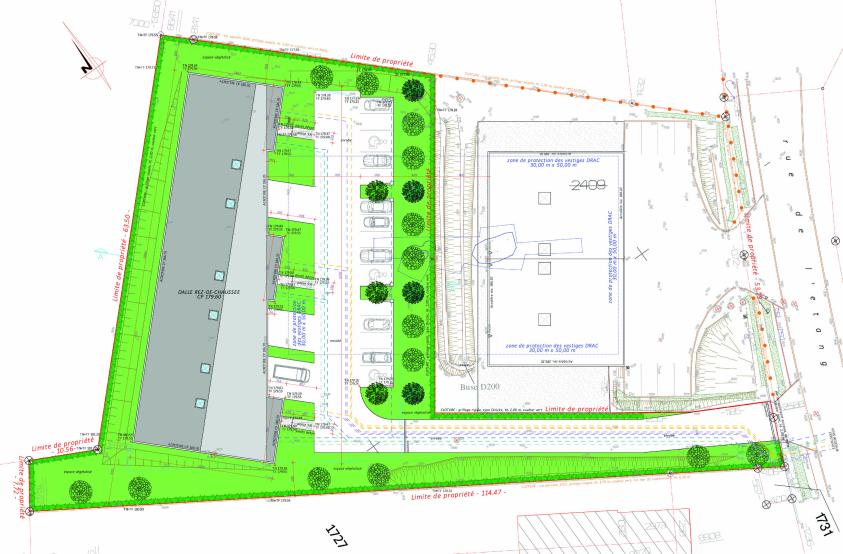 HAMANN ARCHITECTE - SCI LERONA 2 - Plan masse HAMANN ARCHITECTE - SCI LERONA 2 - Plan masse