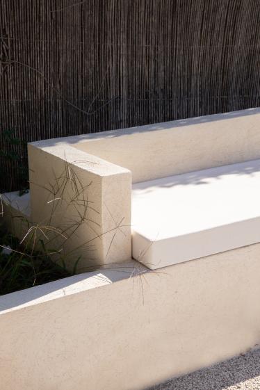 Détail banquette extérieure