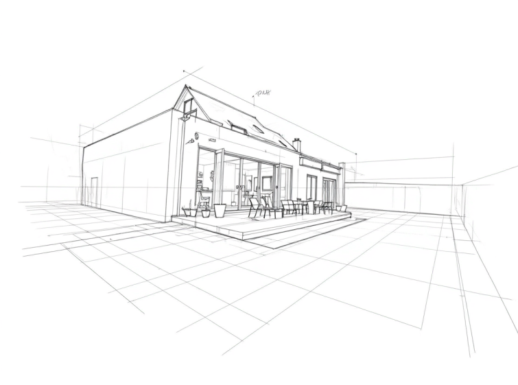 Croquis d'ambiance, phase étude.