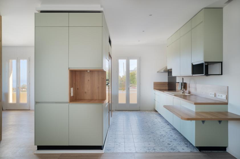 Espace ouvert - Cuisine Rangement Séparation