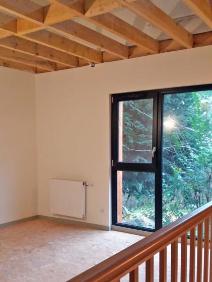 Rénovation de deux maisons de ville à Lille - Extension Ossature bois - Bardage bois - couverture zinc