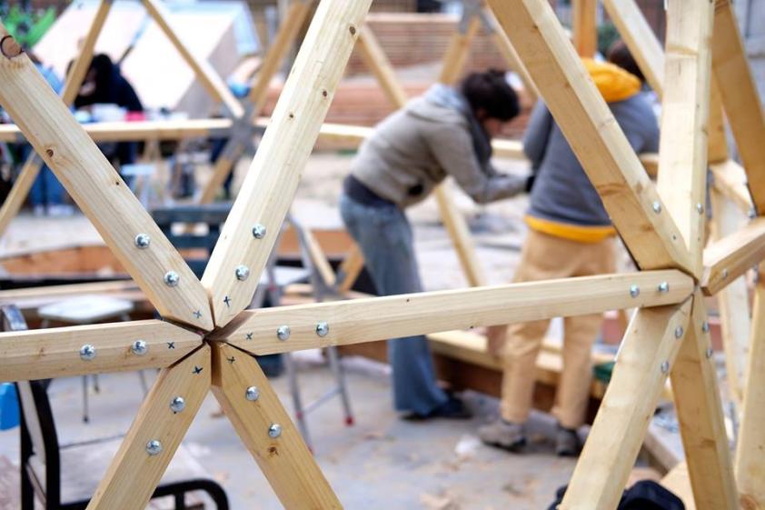 Chantier dôme - serre