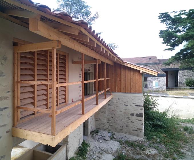 Vue de la galerie en encorbellement