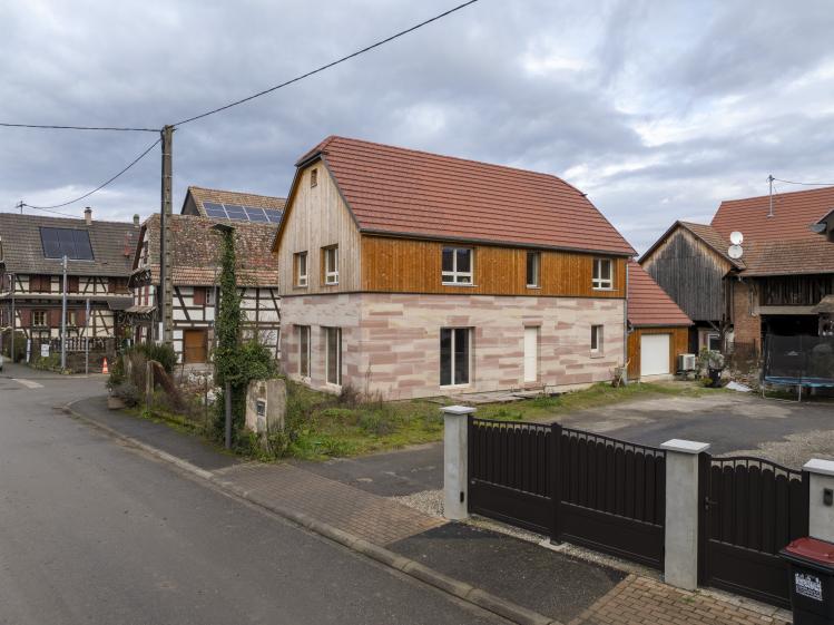 Le bâtiment livré avant  travaux extérieurs