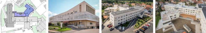 Extension de l'EHPAD et du centre hospitalier, rénovation thermique, remplacement des menuiseries extérieures, requalifications des façades, création d'une UHR et d'une salle de restauration en site occupé.