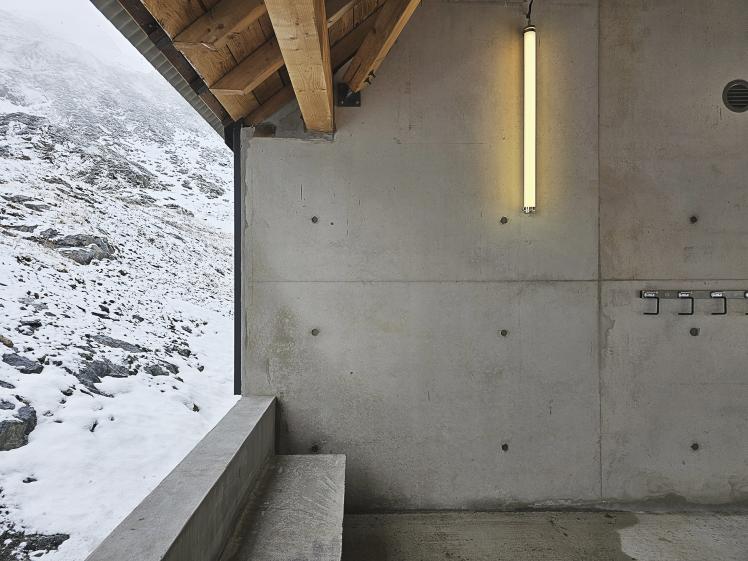 Porche saison hivernale