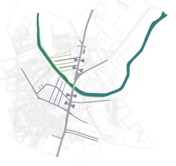 Étude pour la restructuration du quartier du pont 
