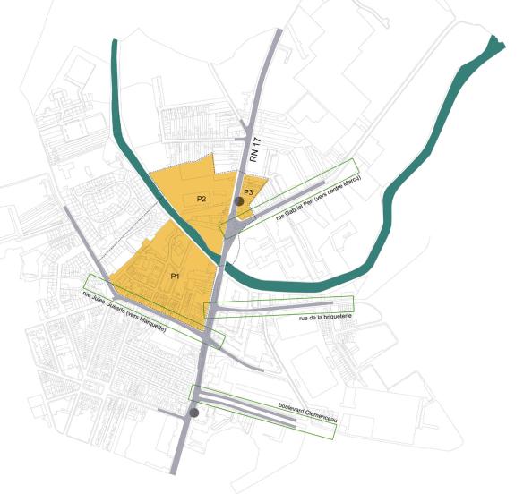 Étude pour la restructuration du quartier du pont 
