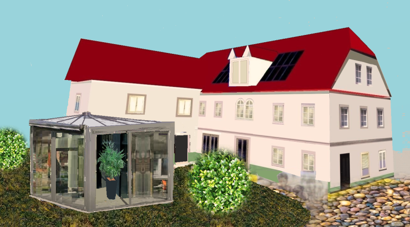 Phalanstère 1779 : Extension -Jardin d'hiver Phalanstère : Site classé Rénovation maison mitoyenne , dernière notification en 1779