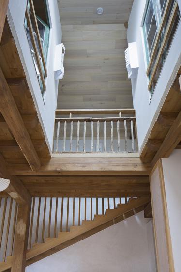 Les communs du domaine de Villeblanche - patio intérieur.