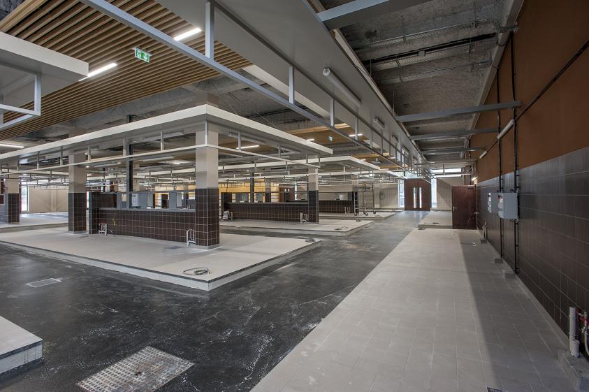 intérieur de la halle