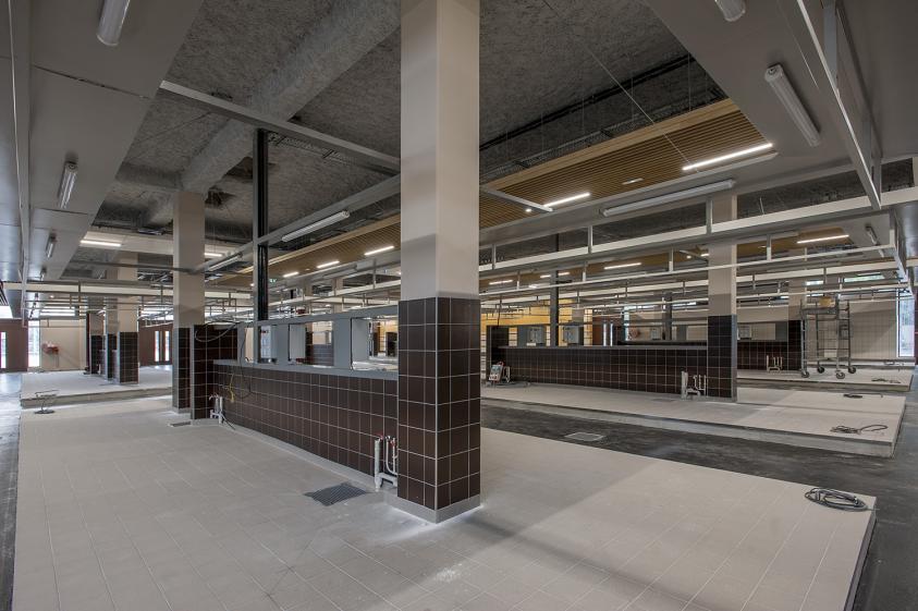 intérieur de la halle