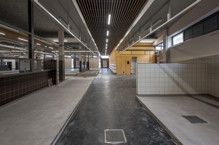 intérieur de la halle