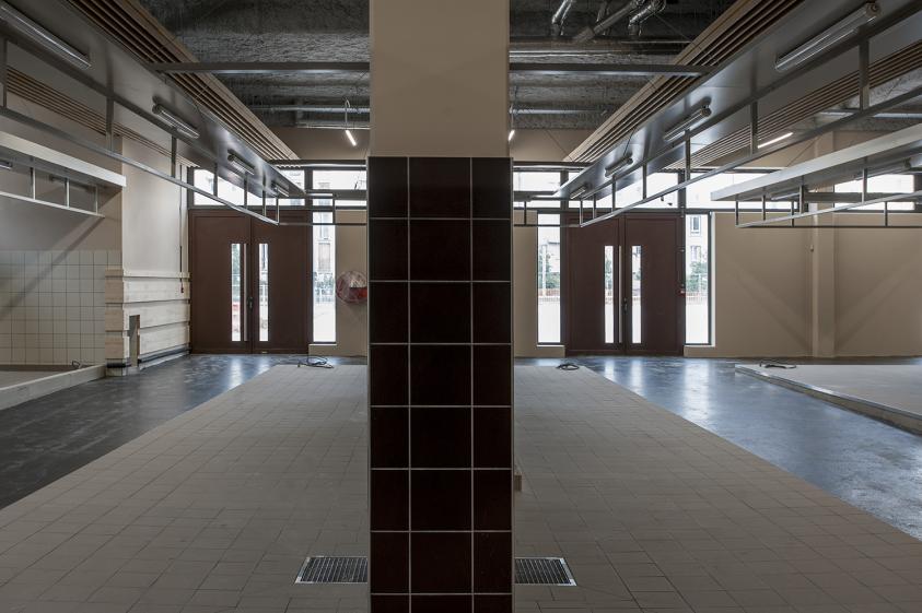 intérieur de la halle