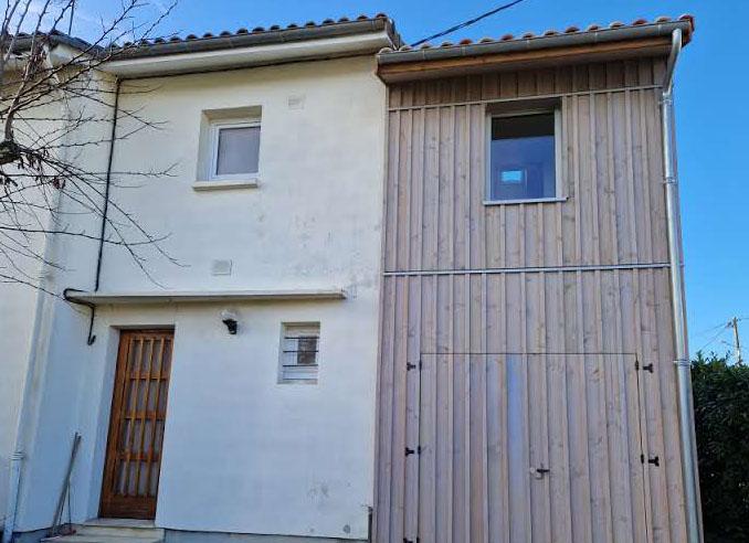 Façade de l'extension