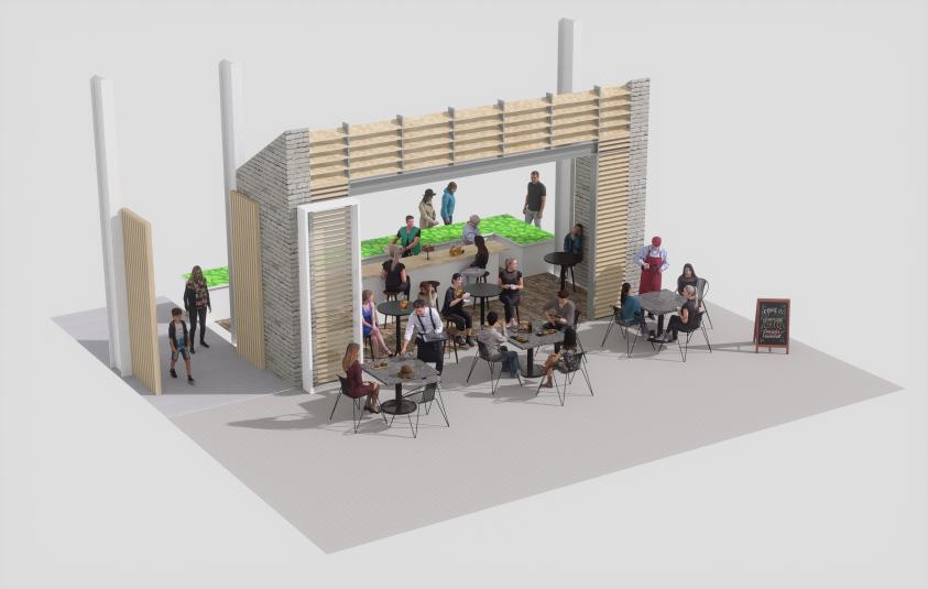 configuration des commerces rue la Boissière