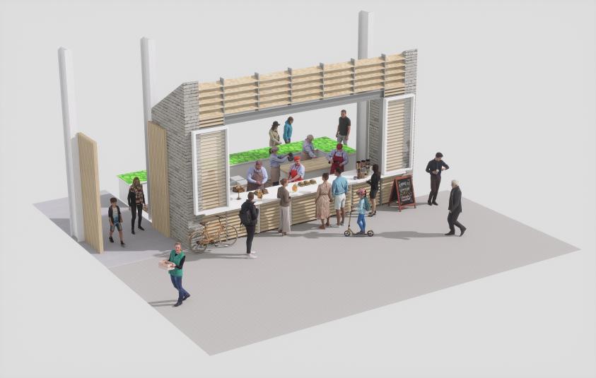 configuration des commerces rue la Boissière