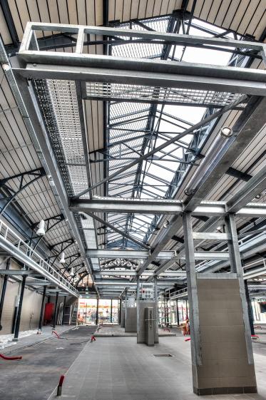 volume intérieur de la halle