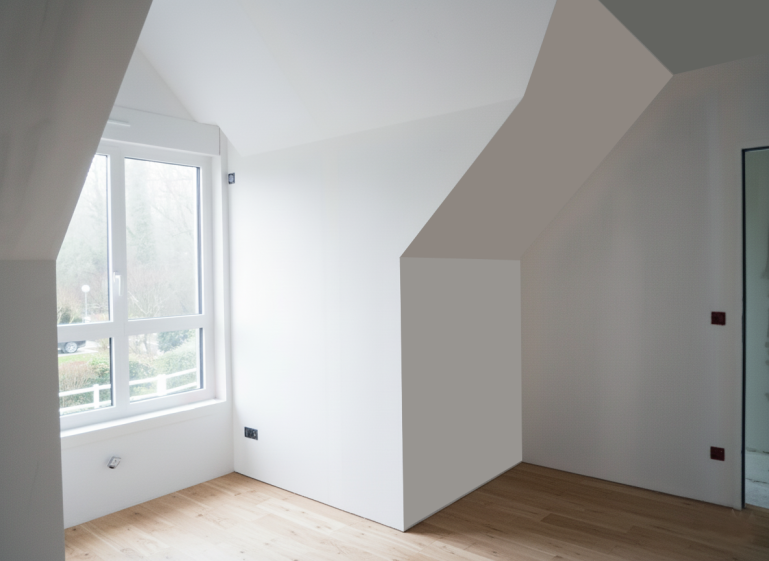 vue intérieure de la lucarne