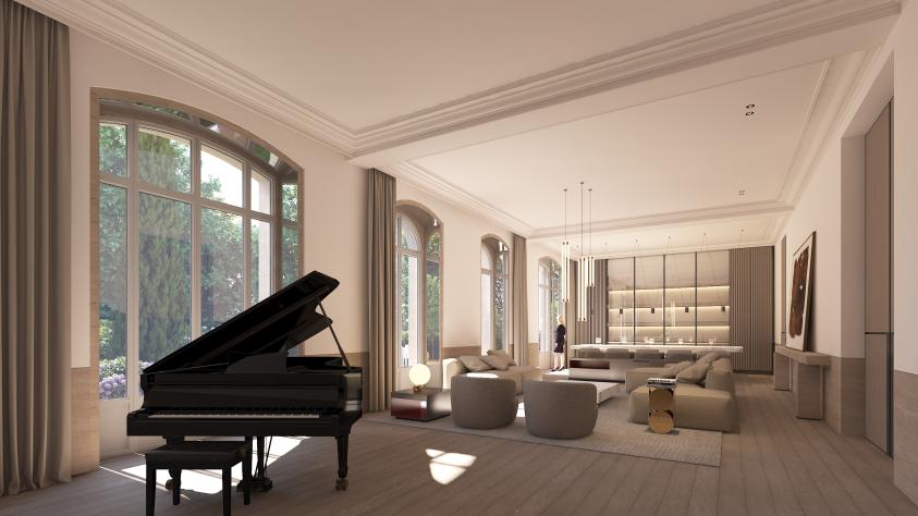 Vue du salon pricipal Salon