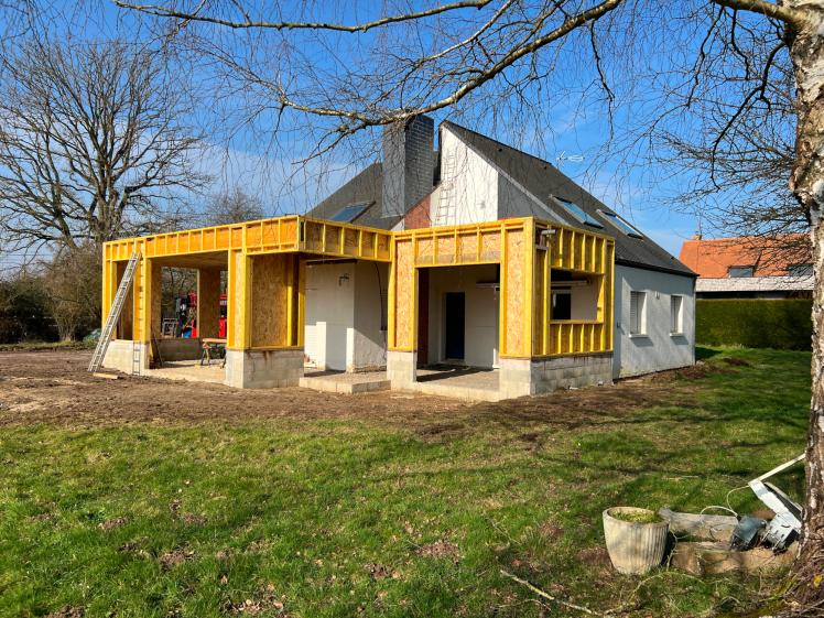 Ossature bois extension