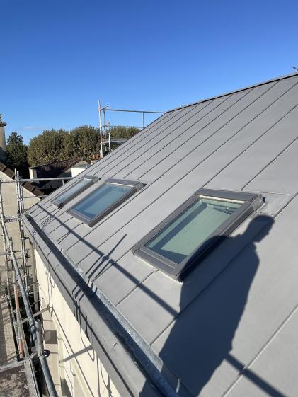 la couverture zinc à joints debout