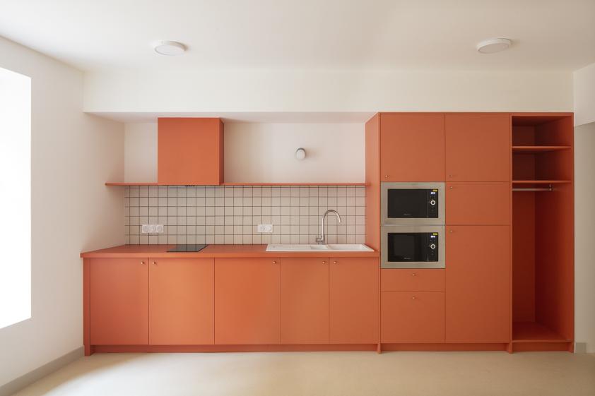 la salle de détente du personnel