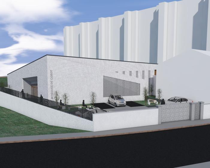 Vue depuis l'avenue de Corot