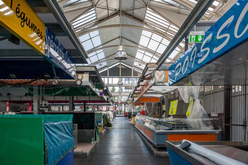 intérieur de la halle