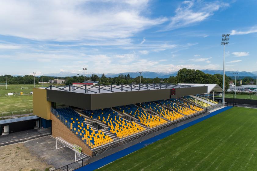 tribunes vue aérienne