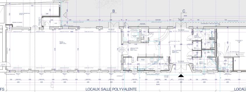 Plan des aménagement des locaux