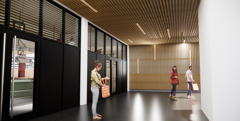 perspective de l'entrée