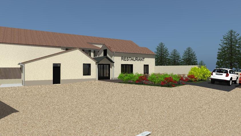 Vue extérieure côté cour