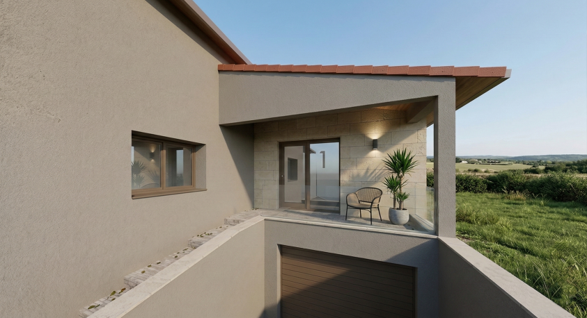 Vue des accès principaux