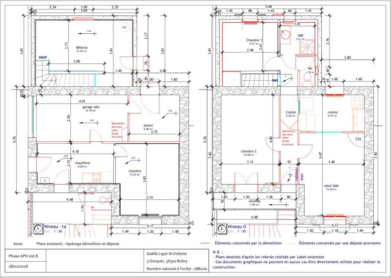 Extrait dossier APD - Plan démolition