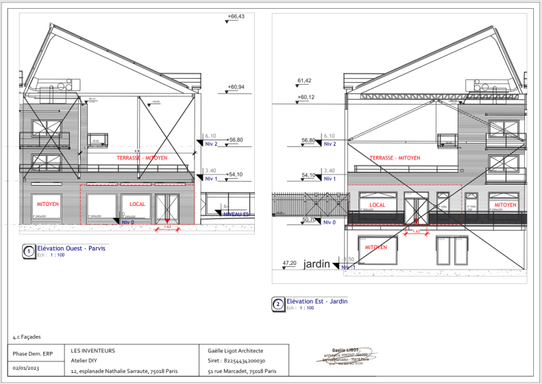 Extrait dossier ERP - Façades
