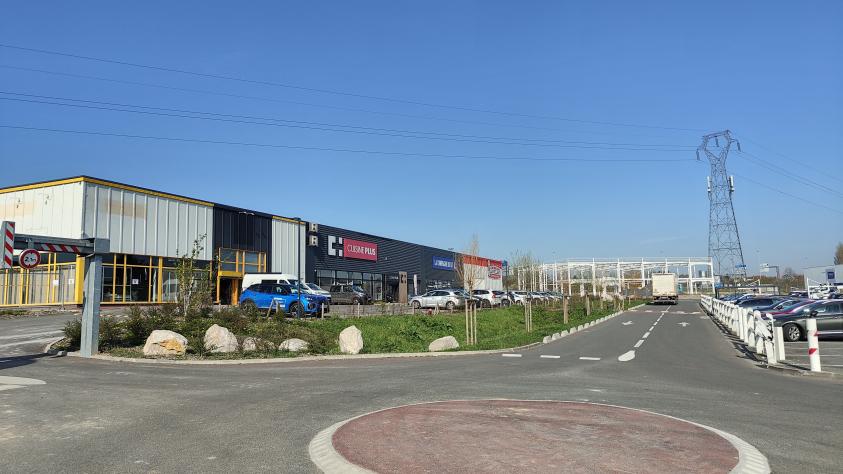 Vue depuis point l'entrée du site