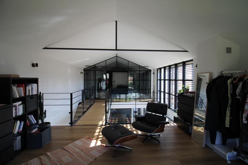 salon bibliothèque étage