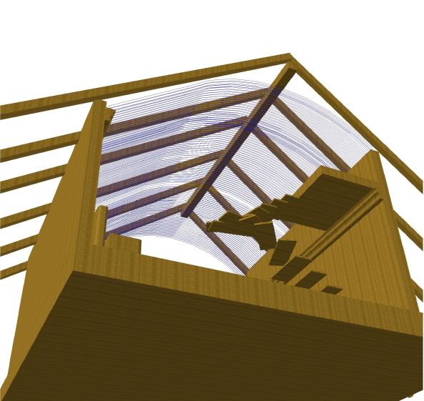 Atelier de ballet : design du faux plafond