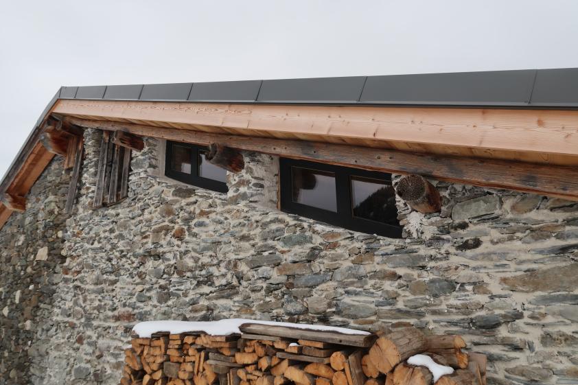 Vitrage dans les anciennes ouvertures de combles