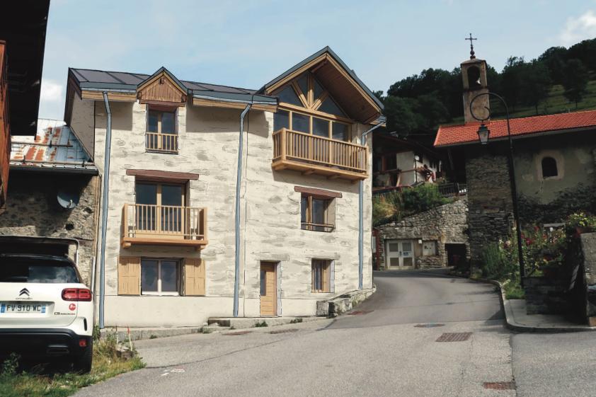 Façade Sud-Est vers le fond de vallée - Etat projeté