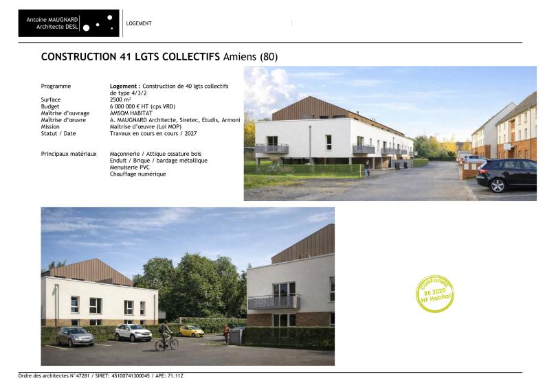Construction de 41 logements collectifs
