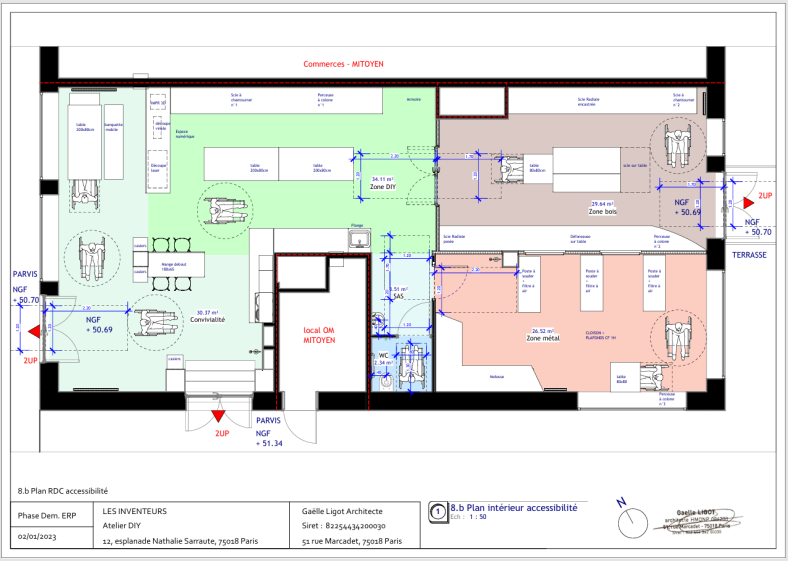 Extrait dossier ERP - Plan  accessibilité