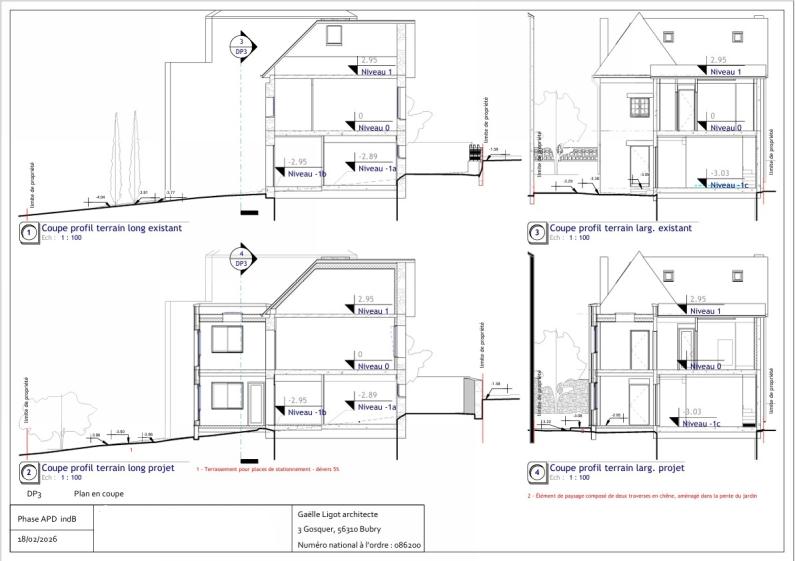 Extrait dossier DP - Coupes