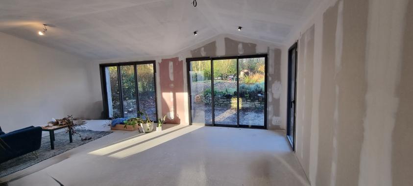 extension vue sur le jardin