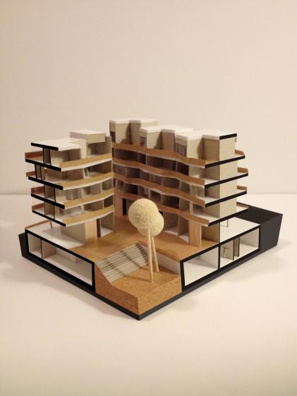 Maquette du projet - Echelle 1/200ème