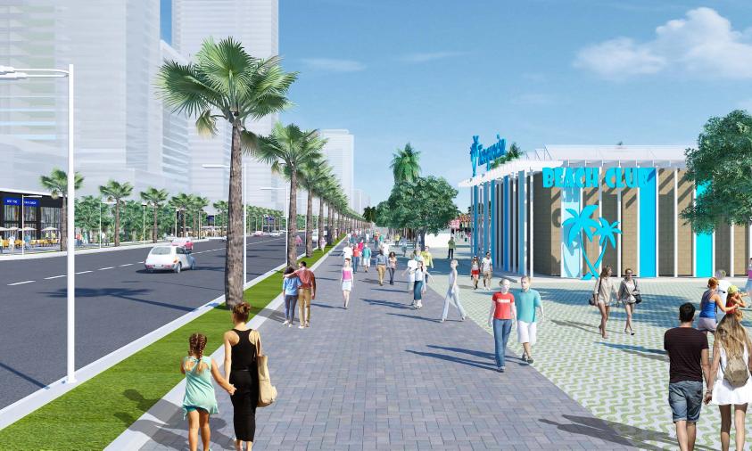 Bai Sau Thuy Van Vung Tau, Plage resiliente, jardin planetaire, ecosyteme, schema directeur, urbanisme durable, Skyline, Waterfront 